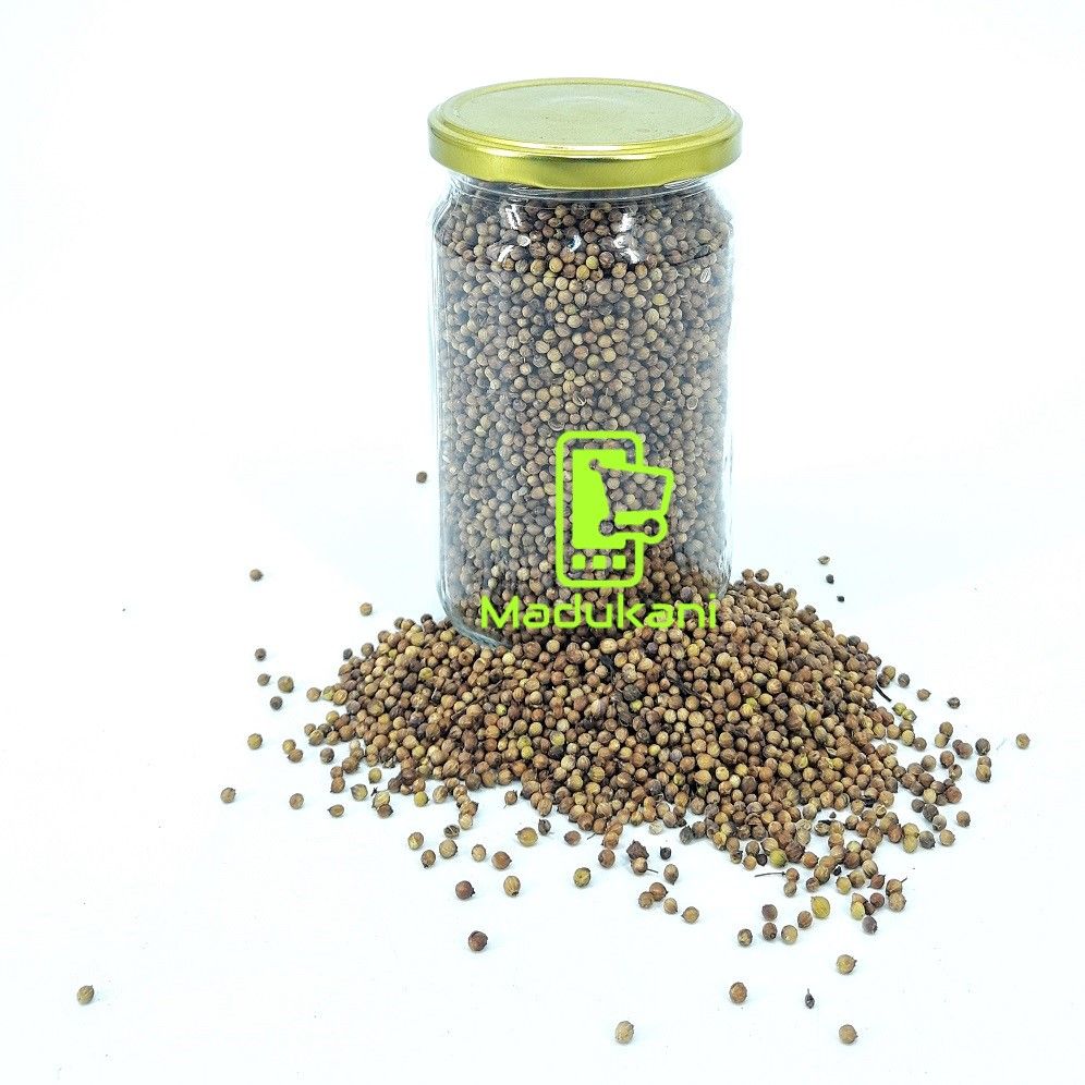 250g Whole Coriander Dhania Seeds in Reusable 720ml Glass Jar