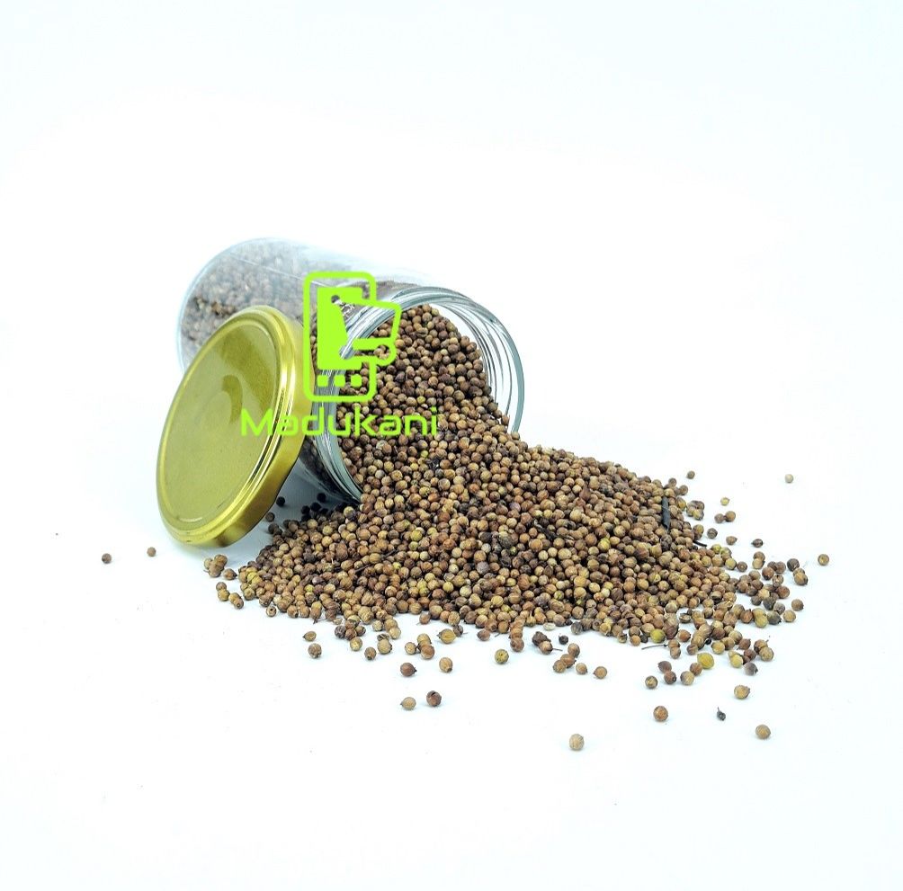 250g Whole Coriander Dhania Seeds in Reusable 720ml Glass Jar