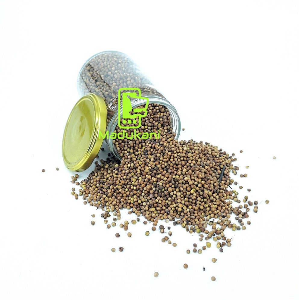 250g Whole Coriander Dhania Seeds in Reusable 720ml Glass Jar
