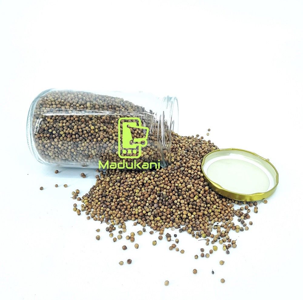 250g Whole Coriander Dhania Seeds in Reusable 720ml Glass Jar
