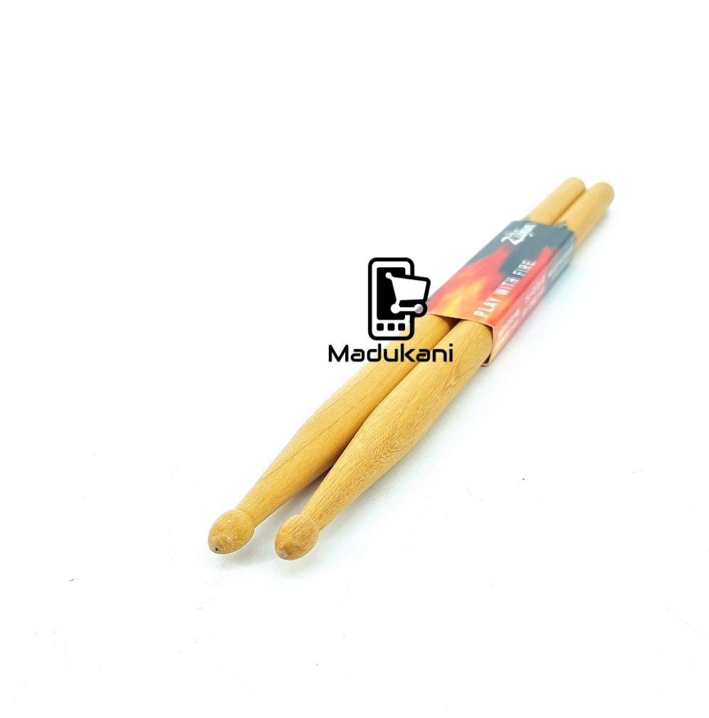 Zildjian 5A Select Hickory USA Drumsticks, Jaundice Color