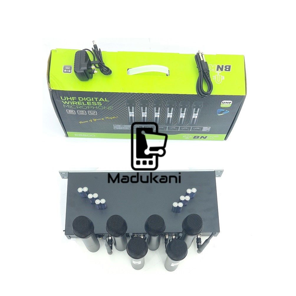 BNK ES600 UHF Wireless Microphone System with 6 Mics