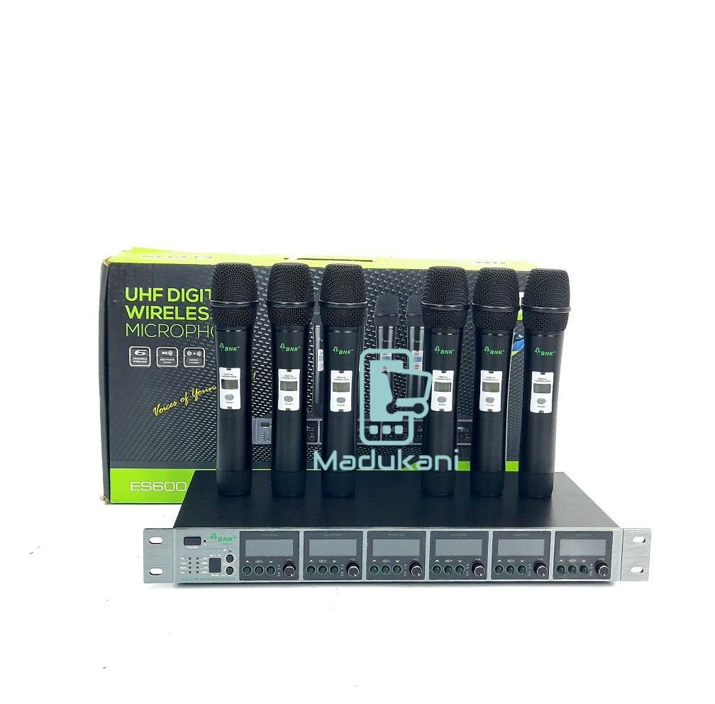 BNK ES600 UHF Wireless Microphone System with 6 Mics