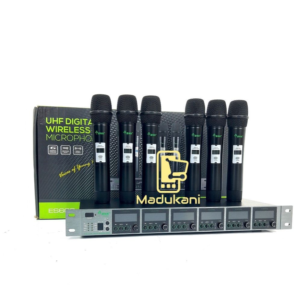 BNK ES600 UHF Wireless Microphone System with 6 Mics
