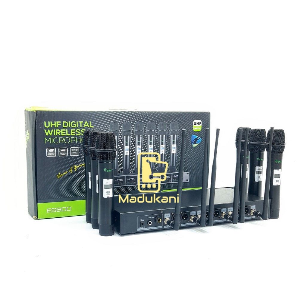BNK ES600 UHF Wireless Microphone System with 6 Mics