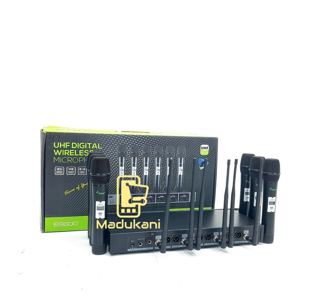 BNK ES600 UHF Wireless Microphone System with 6 Mics