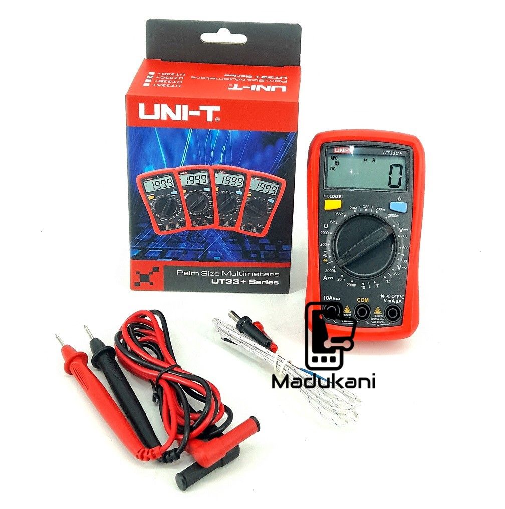 UNIT UNI-T UT33C+ Backlit Palm Size Digital Multimeter
