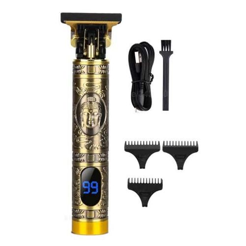 Professional Hair Trimmer with display -Featured carving - Titanium Alloy blade - Powerful power -Rechargeable Lithium battery.