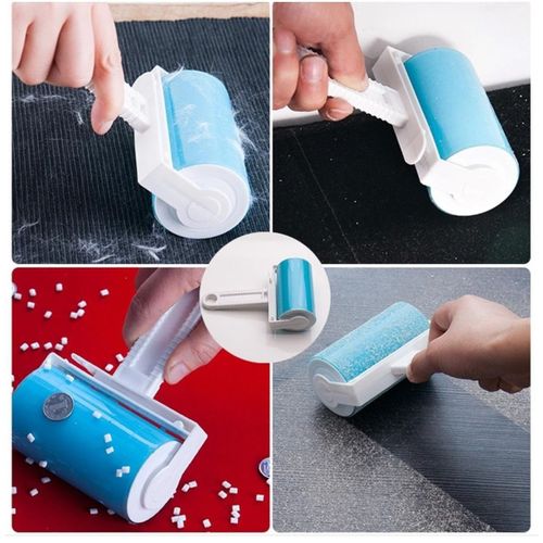 Manual lint removing roller wheel