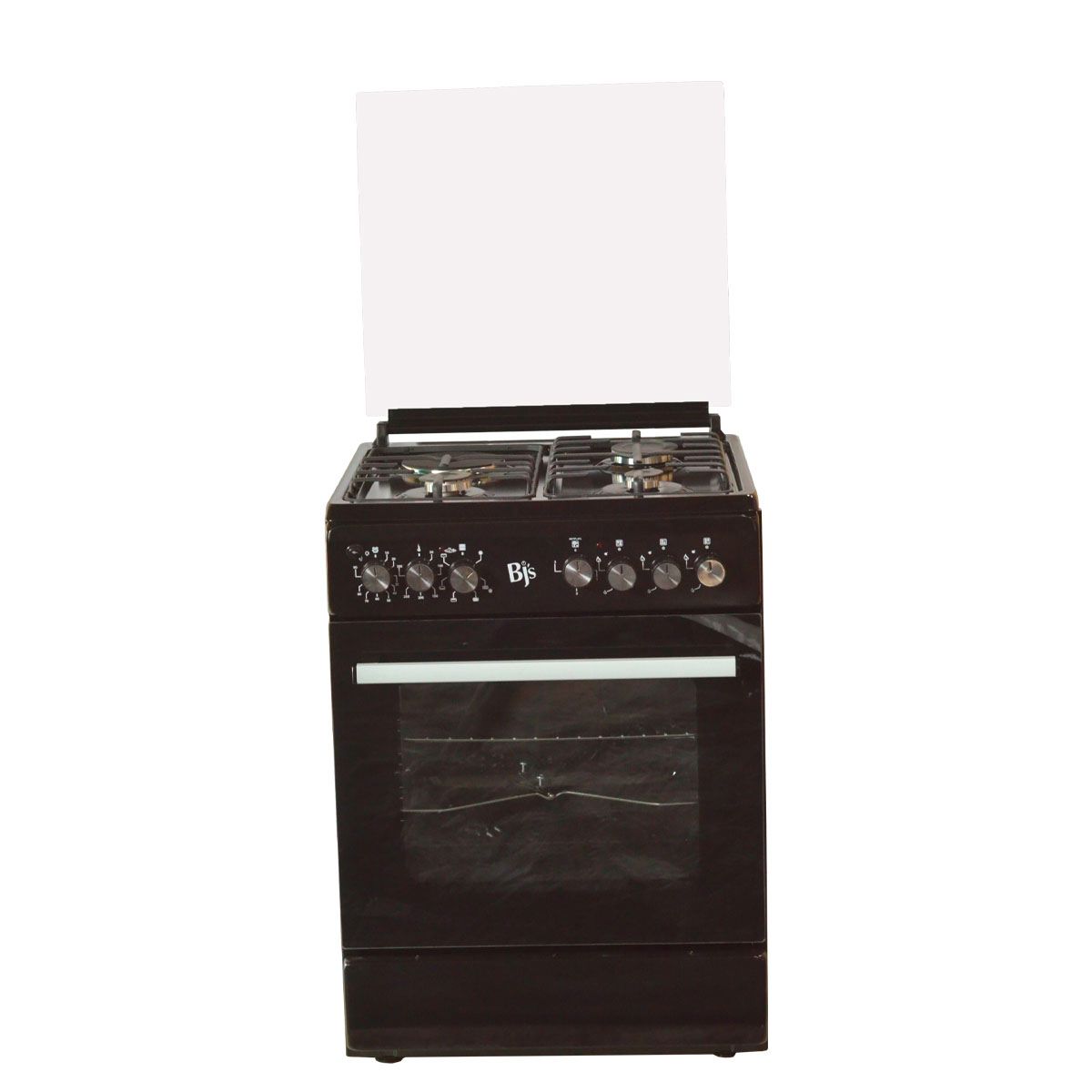 Bj's BLACK 60x60 3+1 Gas Cooker w/ Turbo Fan | Oven 60L Capacity