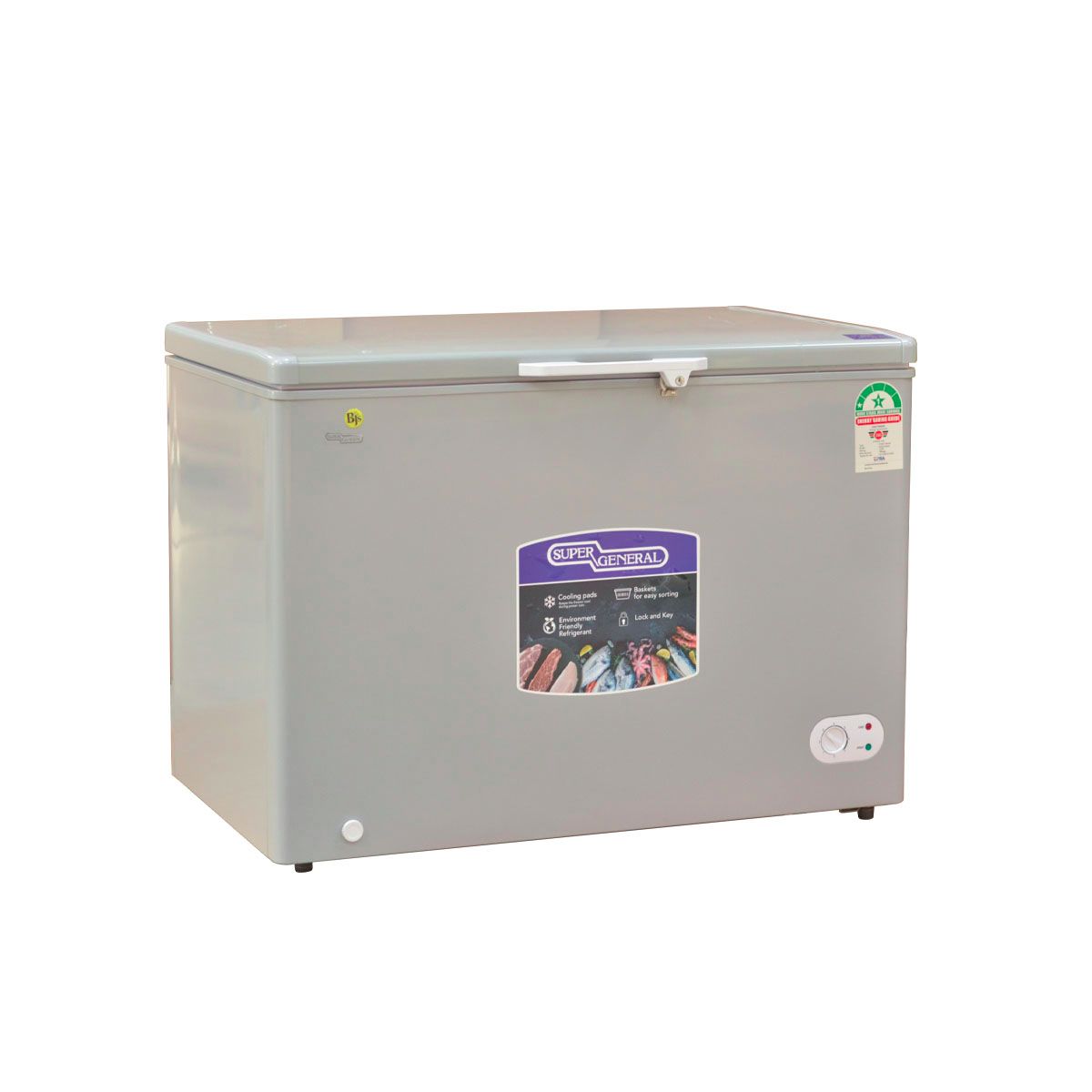Super General SGF-310L GREY Chest Freezer