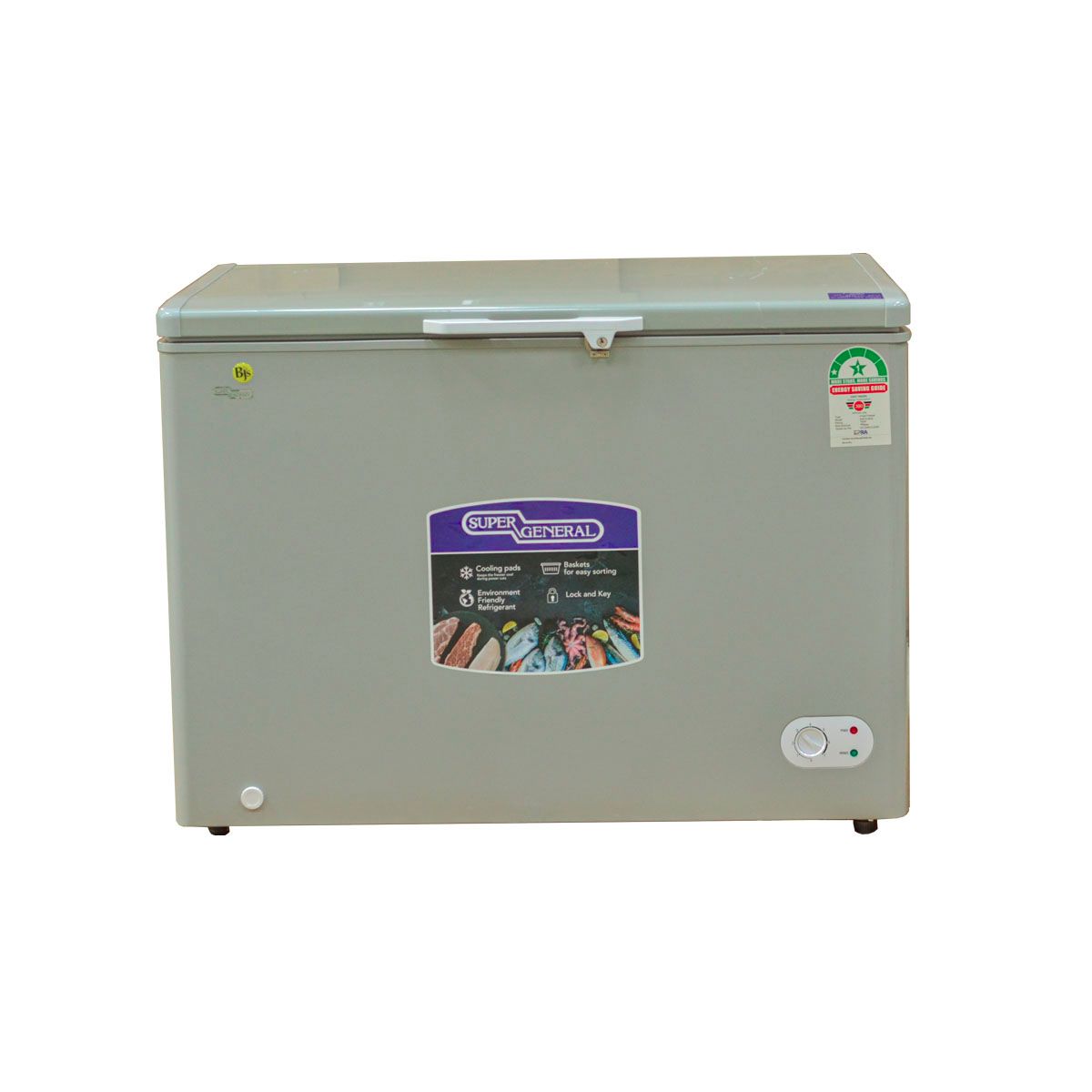 Super General SGF-310L GREY Chest Freezer