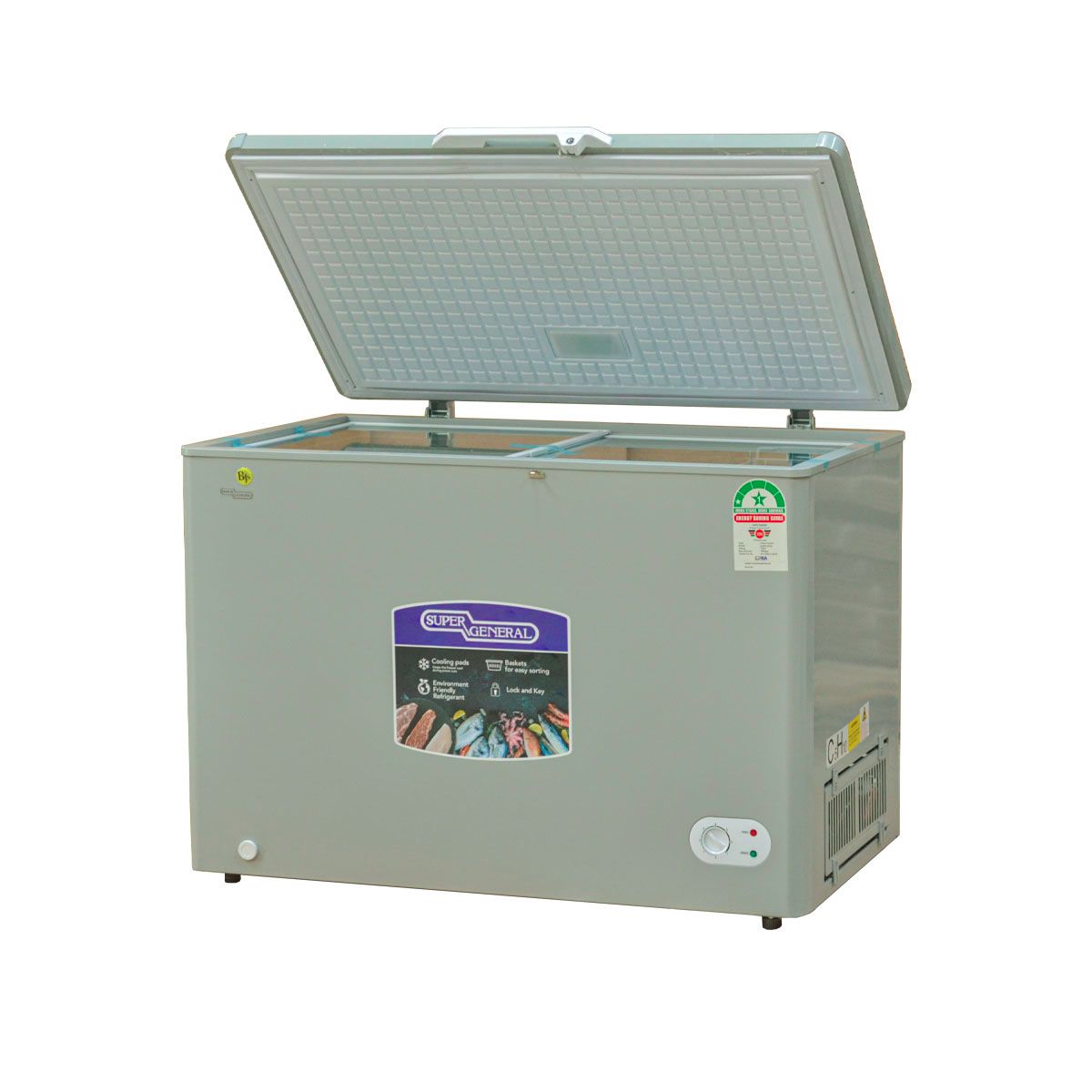 Super General SGF-310L GREY Chest Freezer