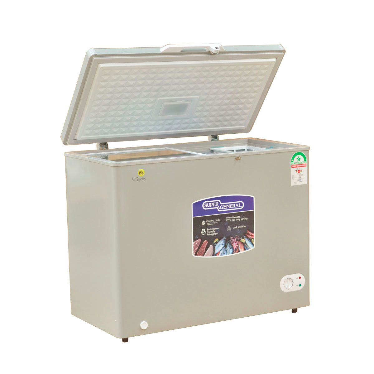 Super General SGF-210L GREY Chest Freezer