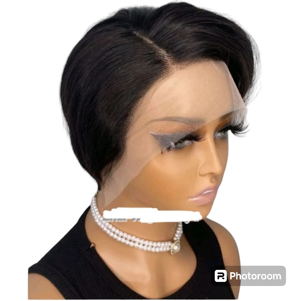 Human hair frontal bob wig