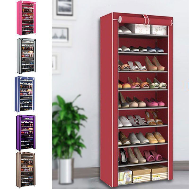Hommy 9Layer shoerack Shoe organizer storage Assemble Closets Portable Storage SINGLE COLUMN 9 LAYER SHOE RACK