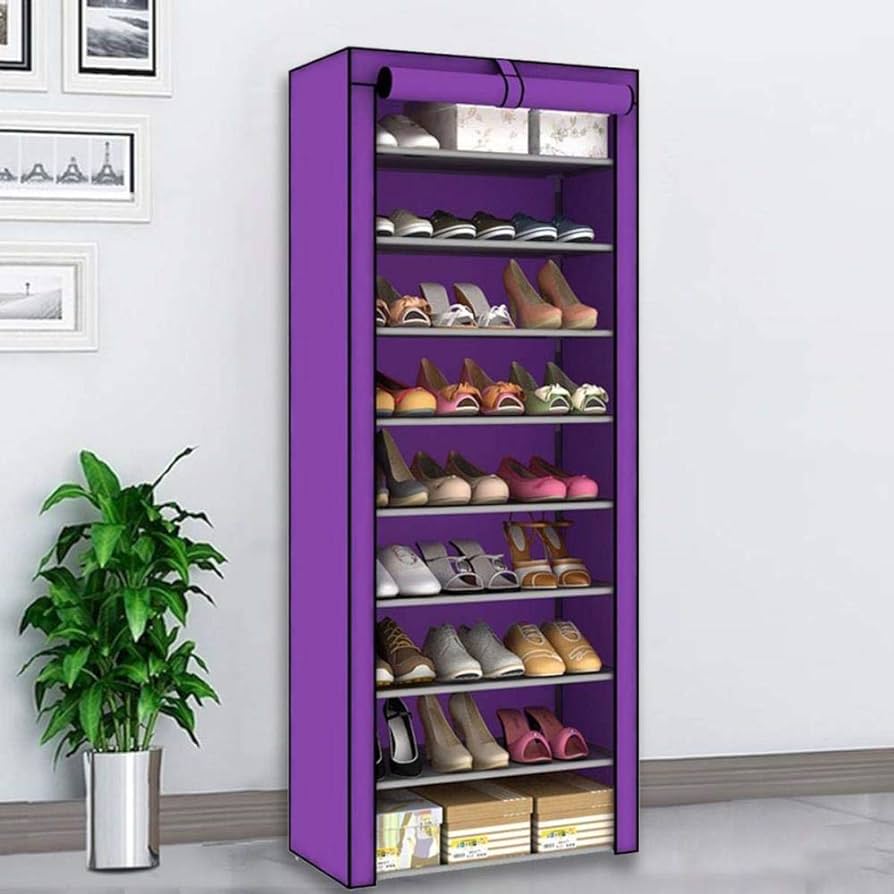 Hommy 9Layer shoerack Shoe organizer storage Assemble Closets Portable Storage SINGLE COLUMN 9 LAYER SHOE RACK