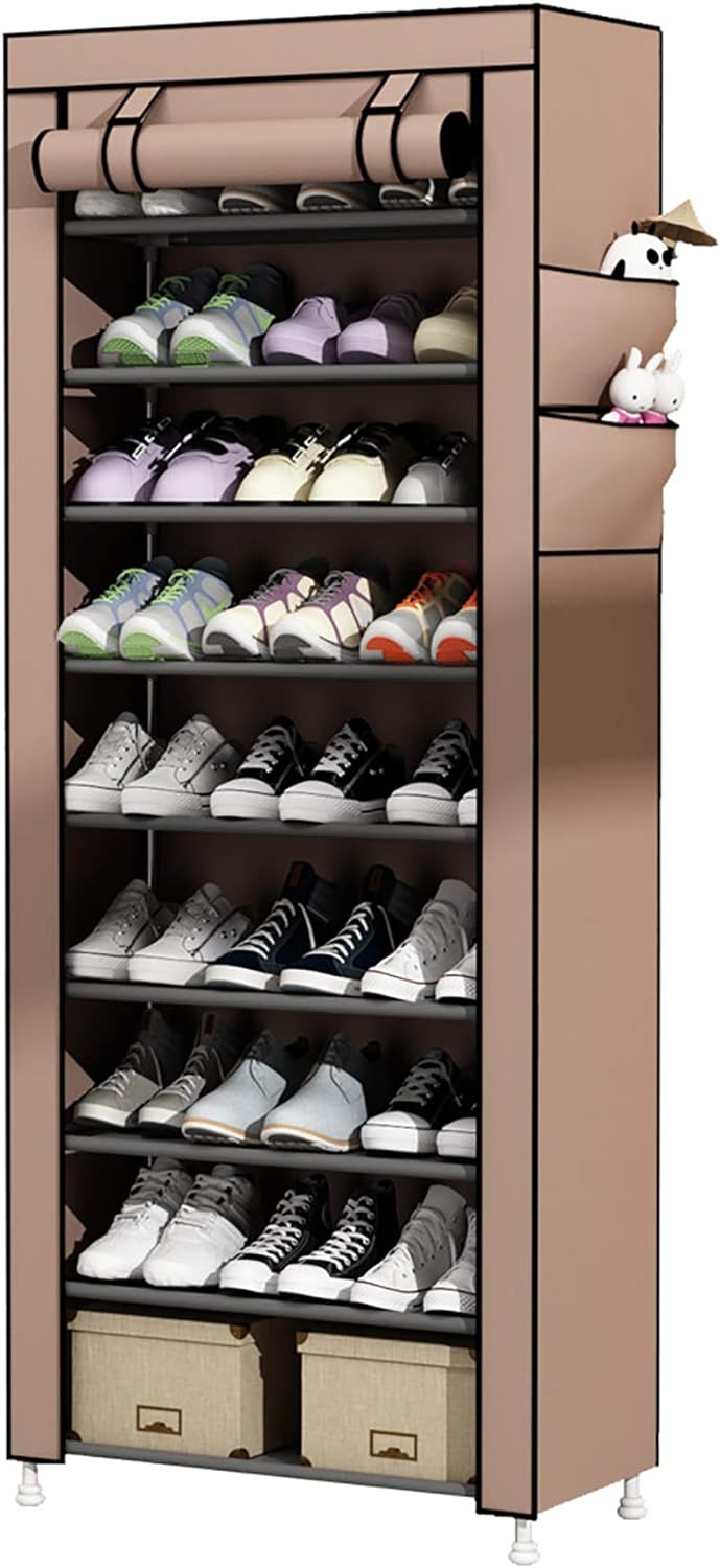 Hommy 9Layer shoerack Shoe organizer storage Assemble Closets Portable Storage SINGLE COLUMN 9 LAYER SHOE RACK