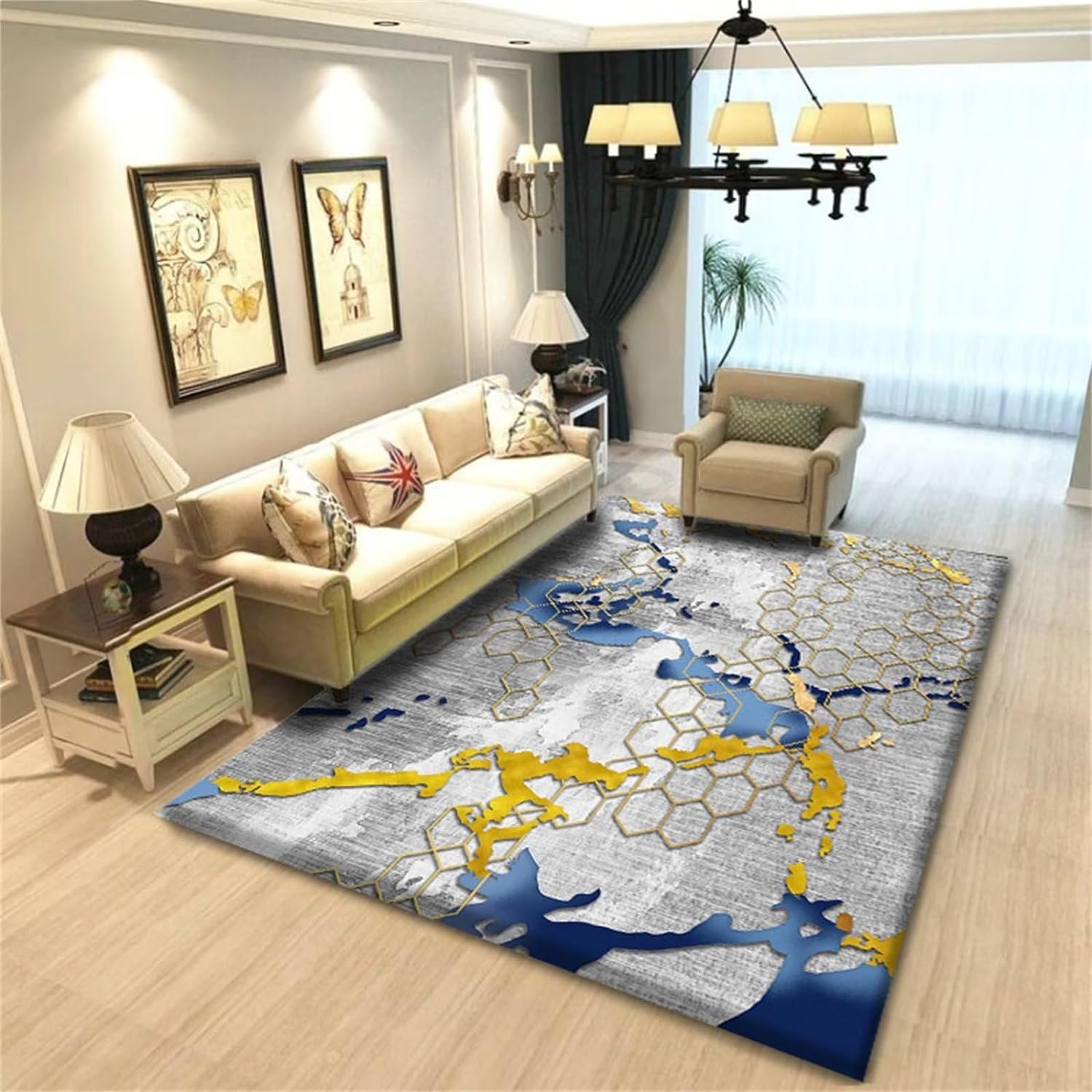 New Arrivals 3D Area Carpets Quality Modern Abstract Laundry Rug Runner Washable Throw Carpet Runner for Entryway, Soft Non-Slip Indoor Mat Runner Rug for Kitchen Master Bedroom L 1 5*8