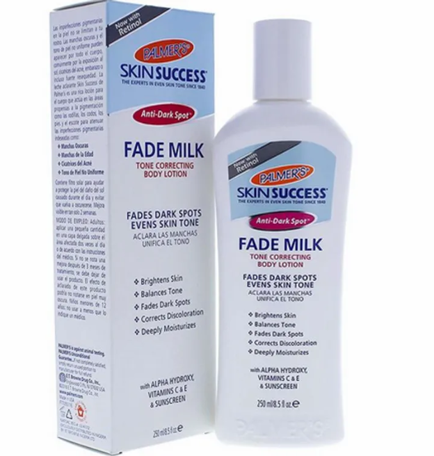 Palmers skin success body lotion Even tone Fade Milk with Vitamin E and Alpha Hydroxy Anti dark spot fade tone correcting lotion White 250ml