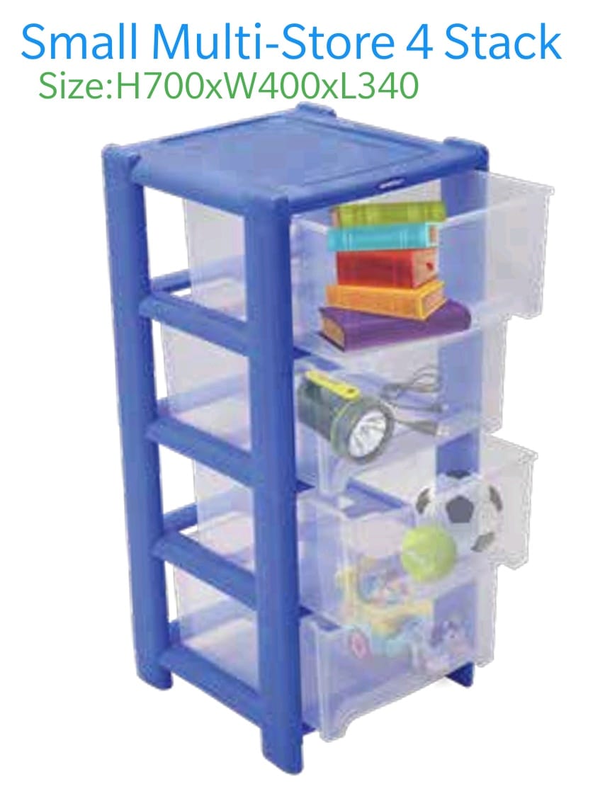 Heavy plastic Kenpoly multi-store stack drawers/organizer
