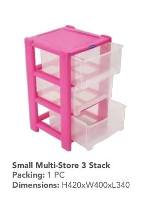 Heavy plastic Kenpoly multi-store stack drawers/organizer