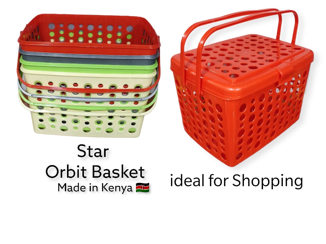 Star Orbit home basket with lid
