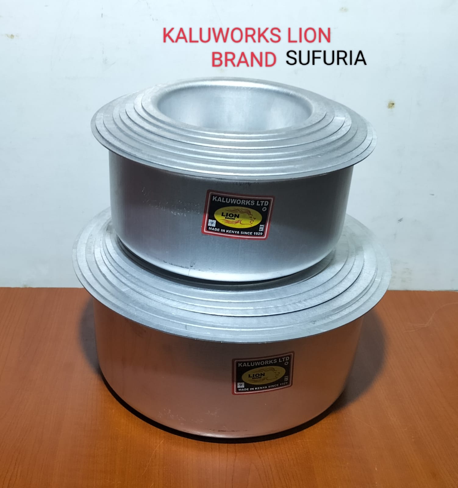 Kaluworks Heavy duty Lion brand Aluminium Deluxe cooking Sufurias