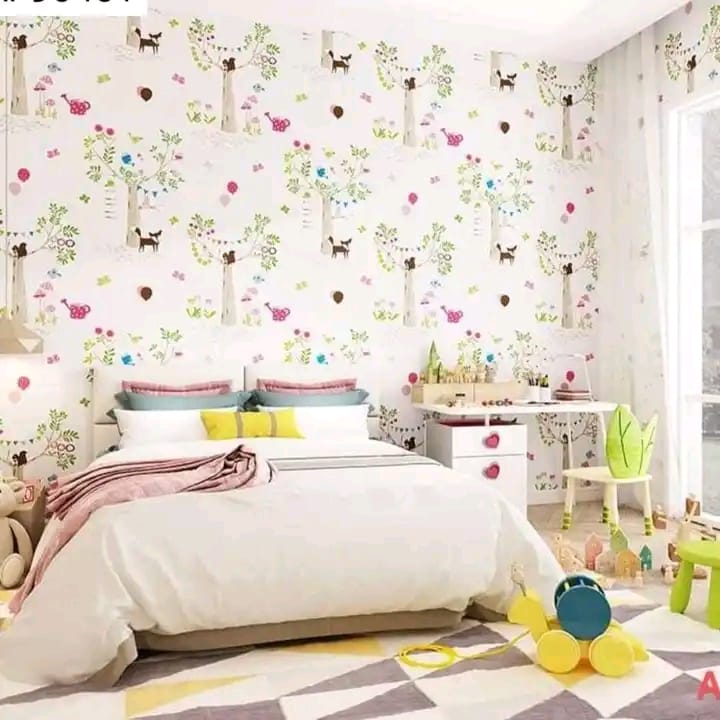 3D Home decorative wall covering/wallpaper and one packet of glue