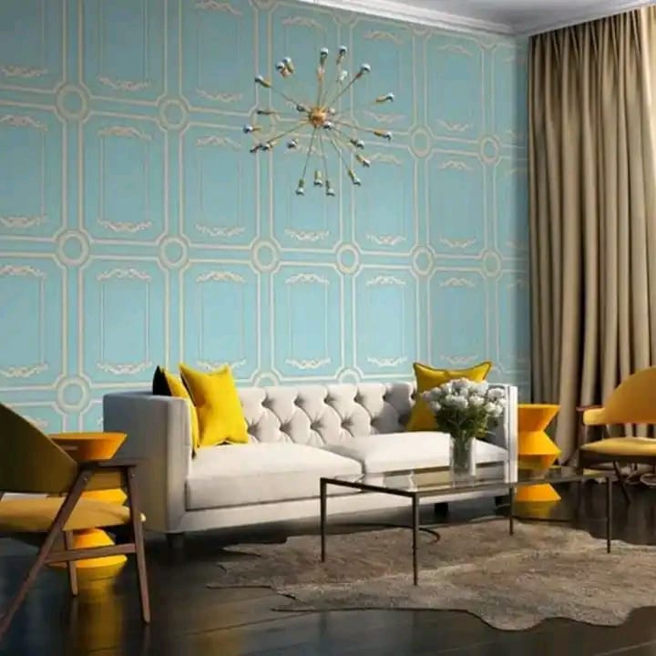 3D Home decorative wall covering/wallpaper and one packet of glue