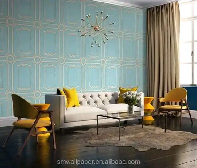 3D Home decorative wall covering/wallpaper and one packet of glue