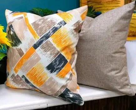 Set of 5pcs mix and match cushion throw pillow cases with throw pillow inside...size 45cmx45cm