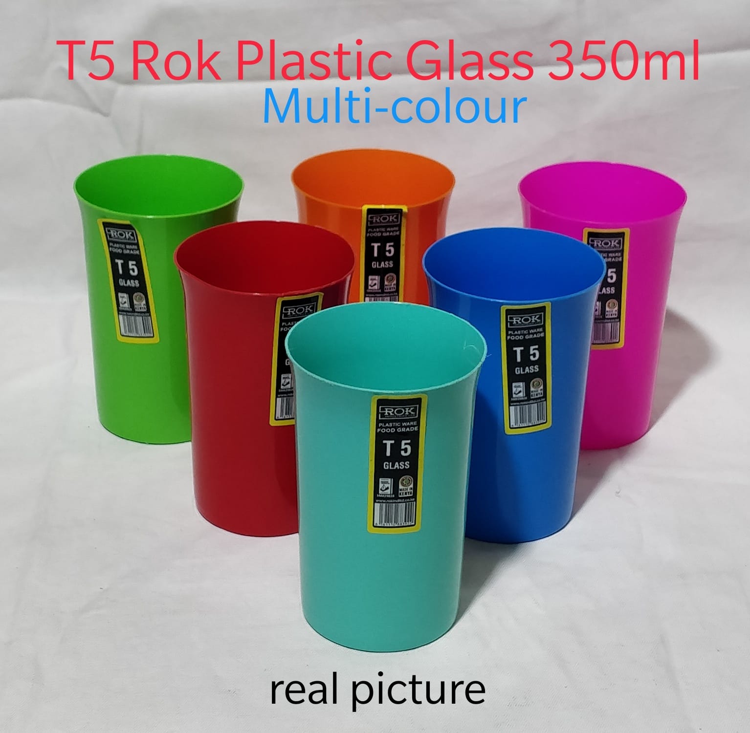 Set of 6pcs ROK Kitchen plastic glass