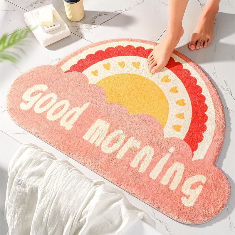 Bathroom Door Absorbent Toilet Imitation Cashmere Door Mat Toilet Door Non-Slip Bedroom Mat Doormats