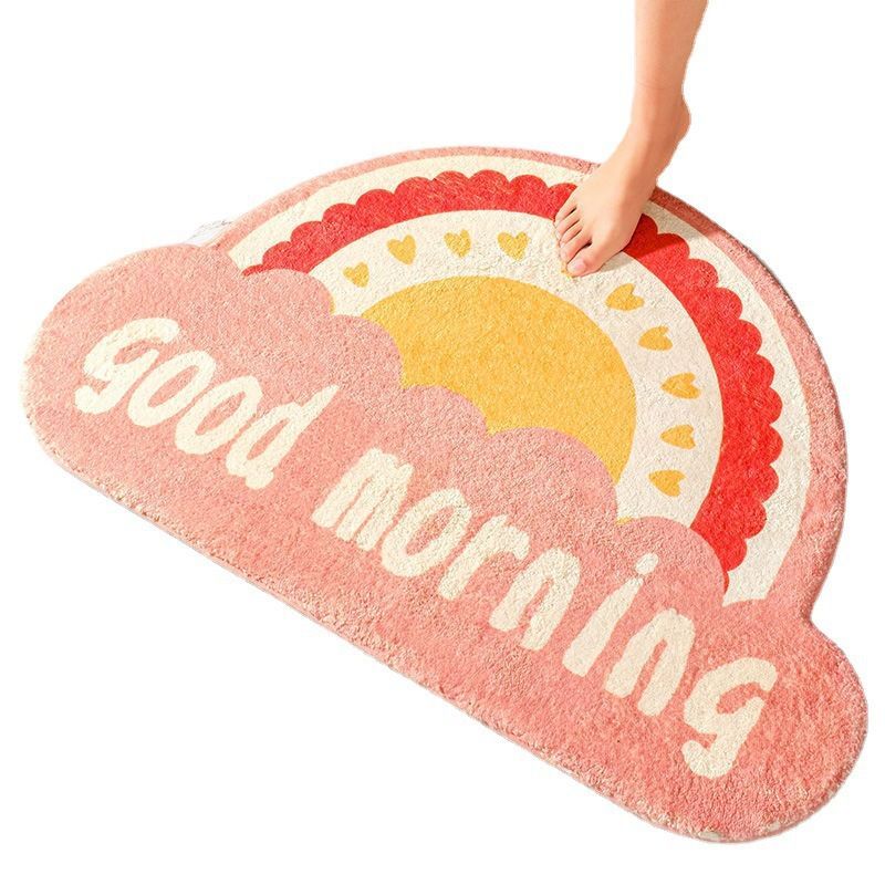 Bathroom Door Absorbent Toilet Imitation Cashmere Door Mat Toilet Door Non-Slip Bedroom Mat Doormats