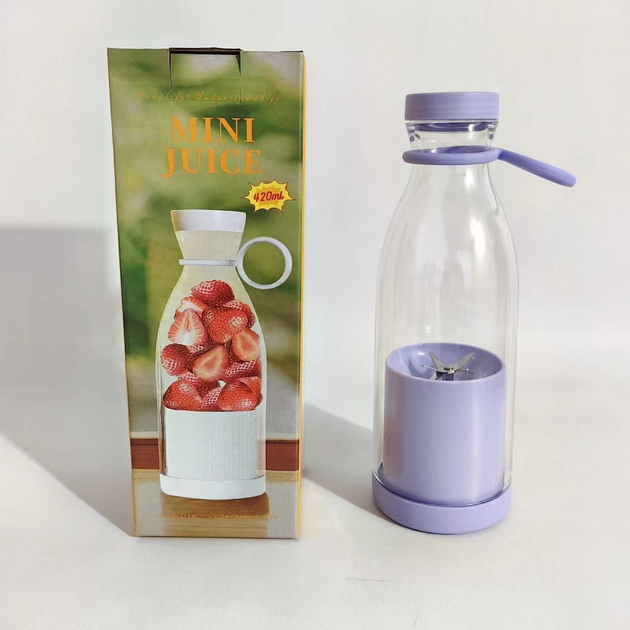 Personal Size Blenders Portable Simple Personality Blender Bottle Shake Smoothie Usb Charging Mini Blender Electric Fresh Juicer 6 Blades  Personal Size Blenders