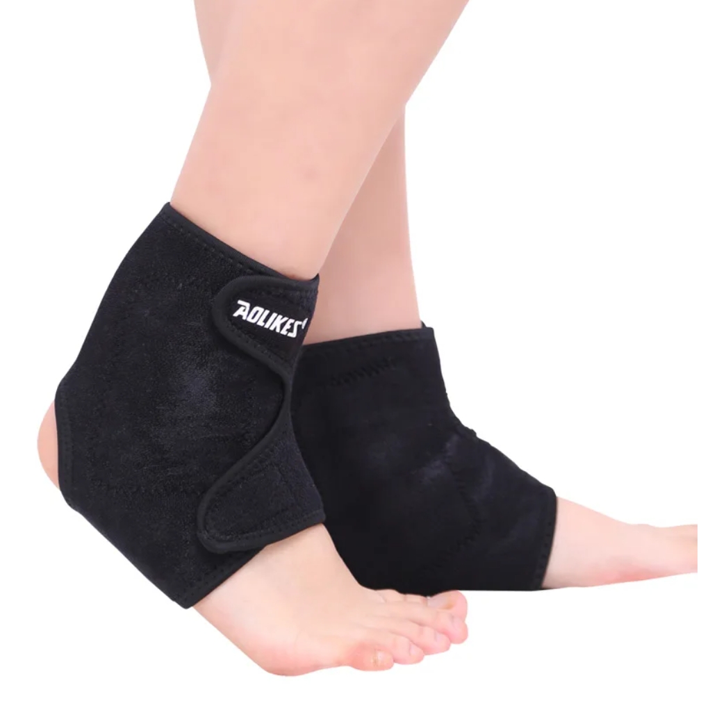 1Pair Tourmaline Self heating Far Infrared Magnetic Therapy Ankle Care belt Support Brace Heel Massager Foot Health Care