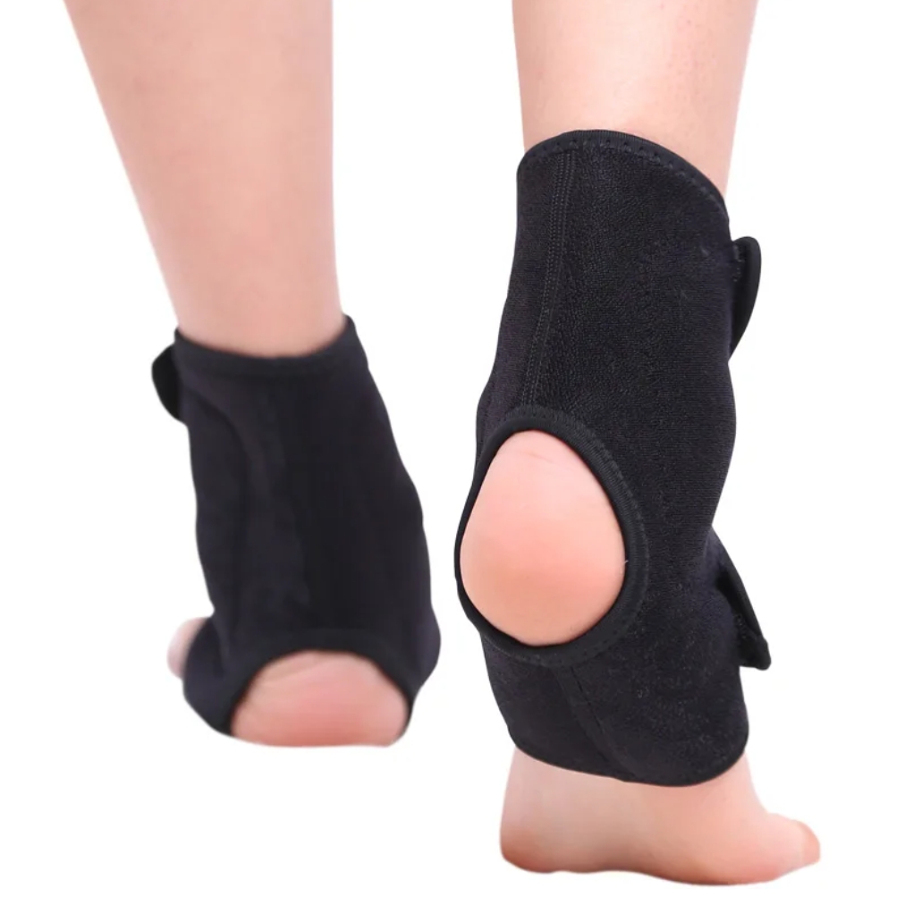 1Pair Tourmaline Self heating Far Infrared Magnetic Therapy Ankle Care belt Support Brace Heel Massager Foot Health Care