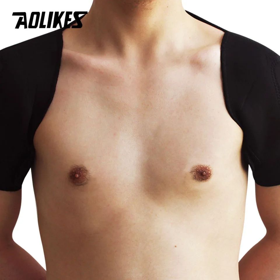 1PCS Self-heating Tourmaline Shoulder Magnetic Therapy Support Brace Belt