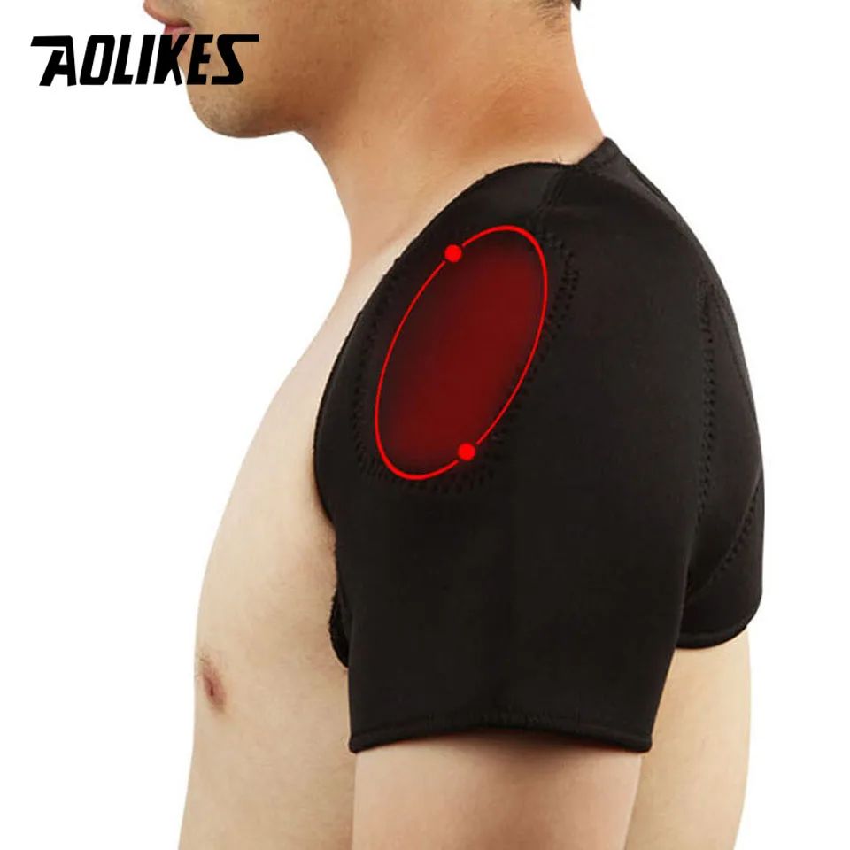 1PCS Self-heating Tourmaline Shoulder Magnetic Therapy Support Brace Belt