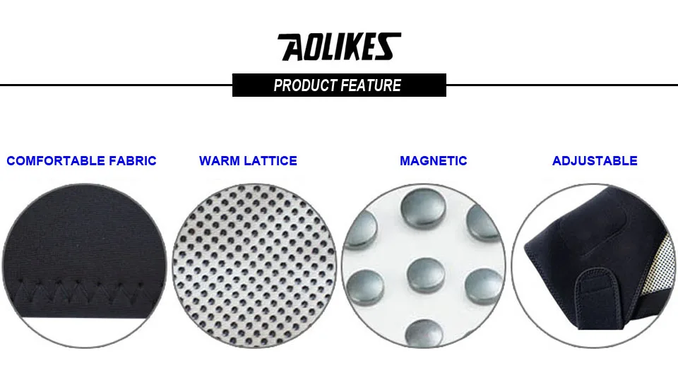 1PCS Self-heating Tourmaline Shoulder Magnetic Therapy Support Brace Belt