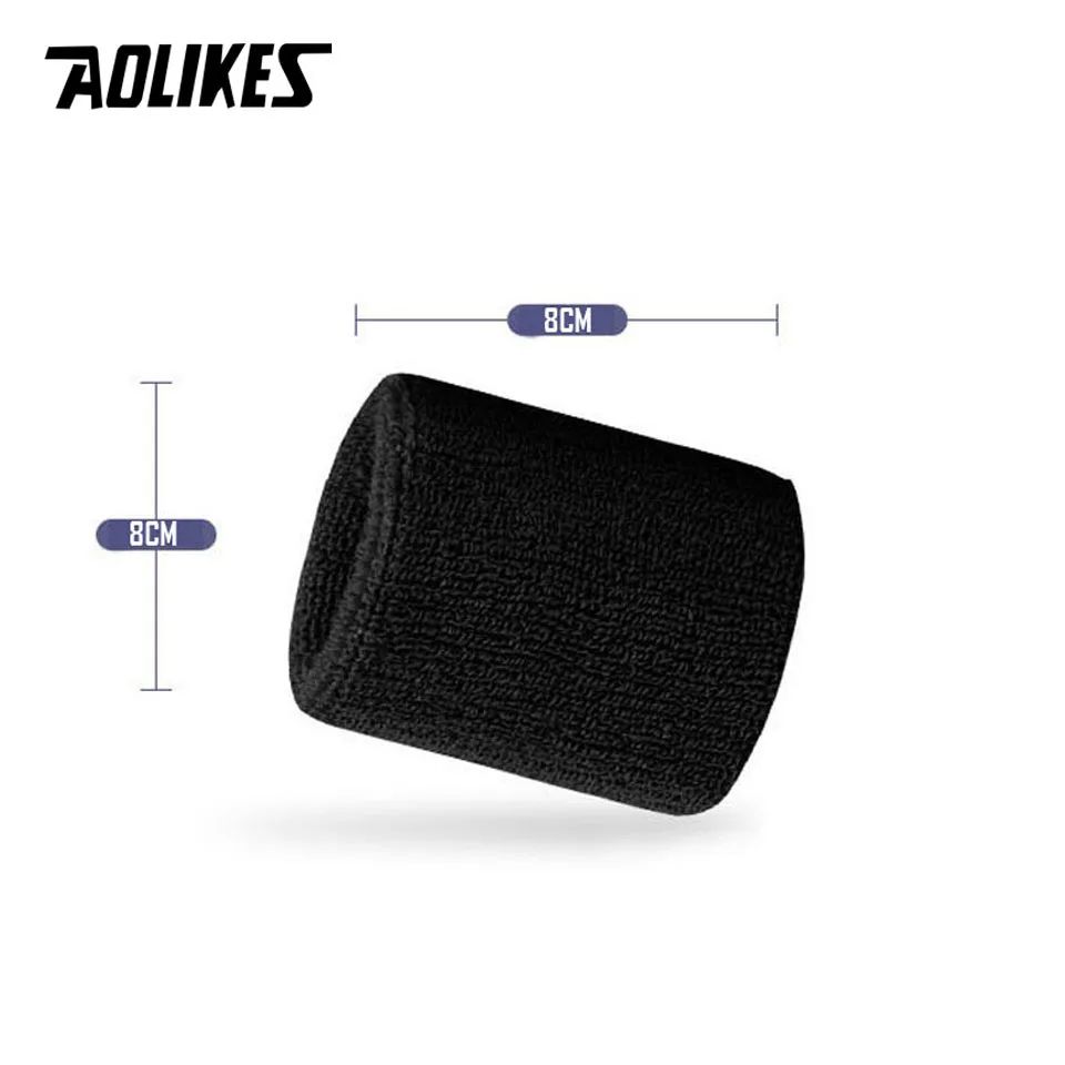 2Pcs Wrist Band Quick Dry Gym Sport Sweatband Wristband Wrist Protector Running Sport Safety Wrist Support Brace Wrap Bandage
