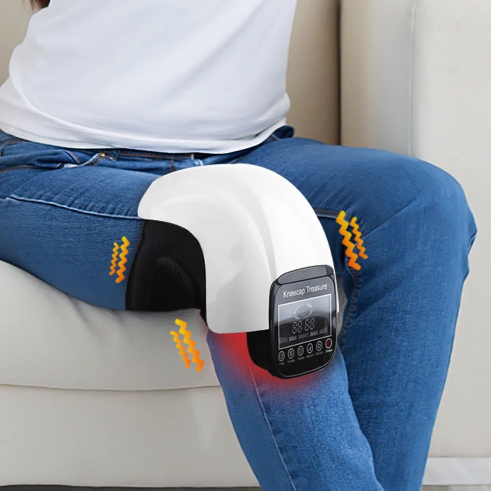 Electric Infrared Heating Knee Massage Air Pressure Vibration Physiotherapy Instrument Knee Massage Rehabilitation Pain Relief
