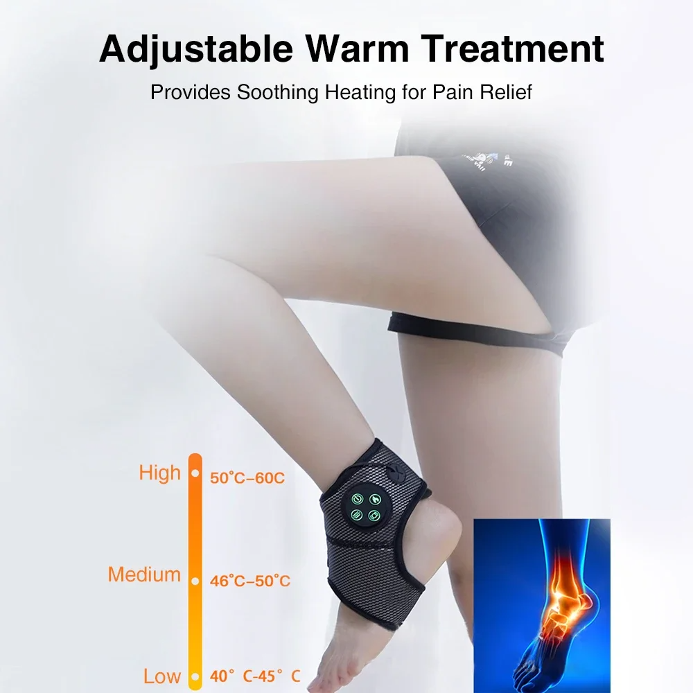 Electric Ankle Massager Ankle Brace Relaxation Treatment Air Compression Foot Massager Pain Relieve Health Care Foot Massage