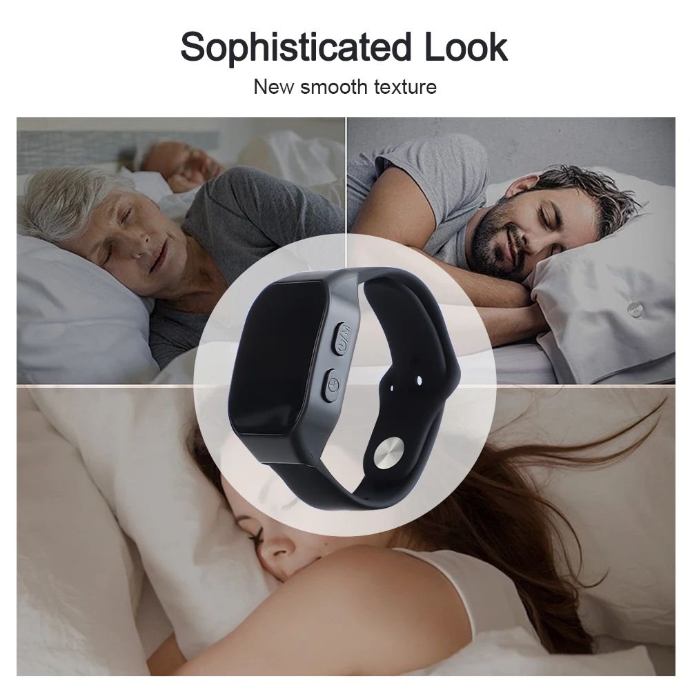 Portable Sleeping Instrument EMS Sleep Aid Watch Microcurrent Pulse Sleeping Anti-anxiety Insomnia Hypnosis Device Fast Sleep Rest Wristband Watch Relief
