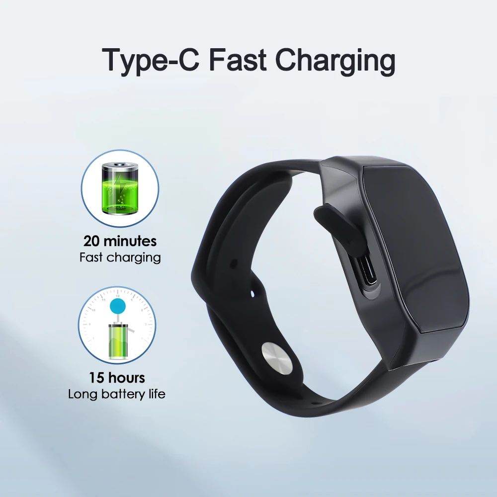 Portable Sleeping Instrument EMS Sleep Aid Watch Microcurrent Pulse Sleeping Anti-anxiety Insomnia Hypnosis Device Fast Sleep Rest Wristband Watch Relief