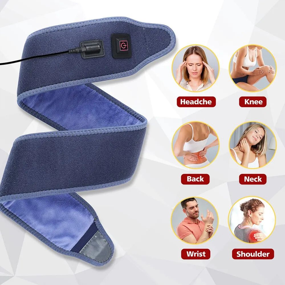 Arm Massagers Heating Pad Wrap 3 Heating Settings Heat Therapy Support Brace Wristband Belt Hot Warm Relief Pain Bandage Ankle Support Protector