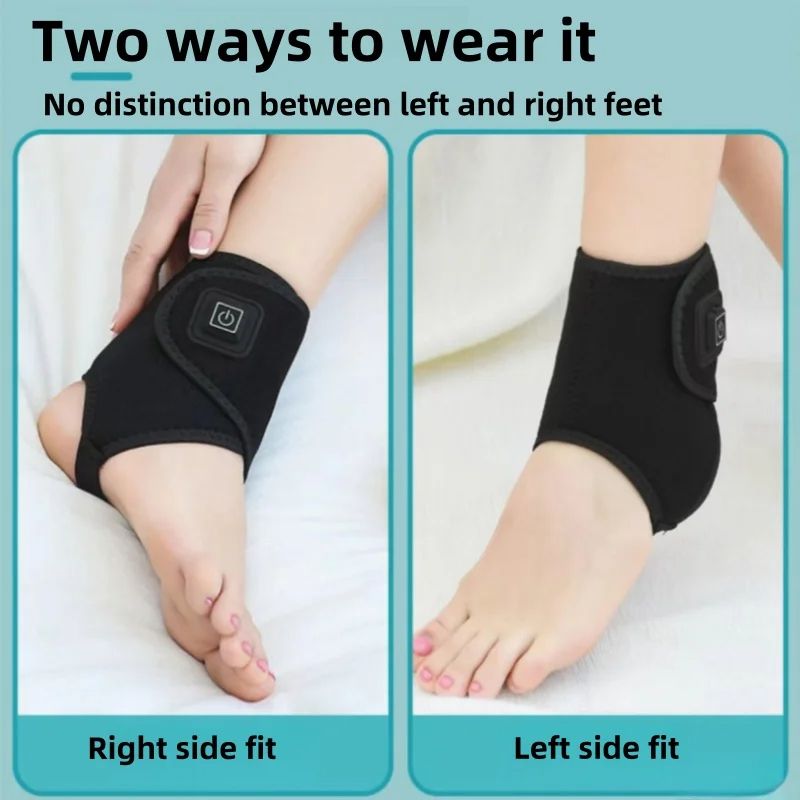 1pc Electric Heating Ankle Protection Hot Compress Joint Warm Ankle Protection Outdoor Sports Protection Massage Cold Protection