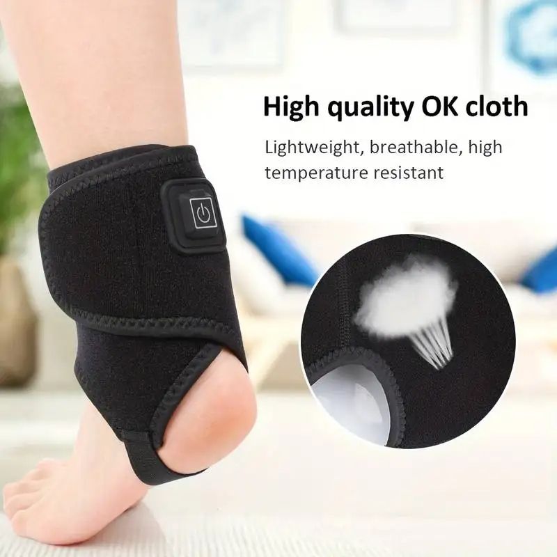 1pc Electric Heating Ankle Protection Hot Compress Joint Warm Ankle Protection Outdoor Sports Protection Massage Cold Protection