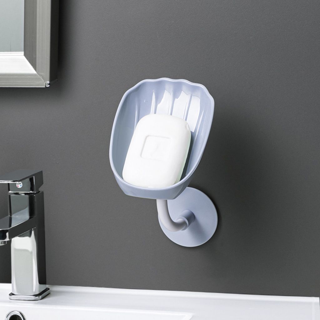 Creative Changeable Angle Household Soap Holder with Drainer Wall Mounted Soap Box Bathroom Holder